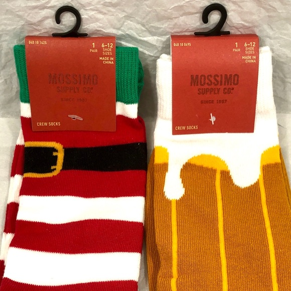 6 PAIRS OF MEN’S SOCKS - NYC MTA, WINTER, CHRISTMAS, BEER, GOOGLE - Picture 11 of 15